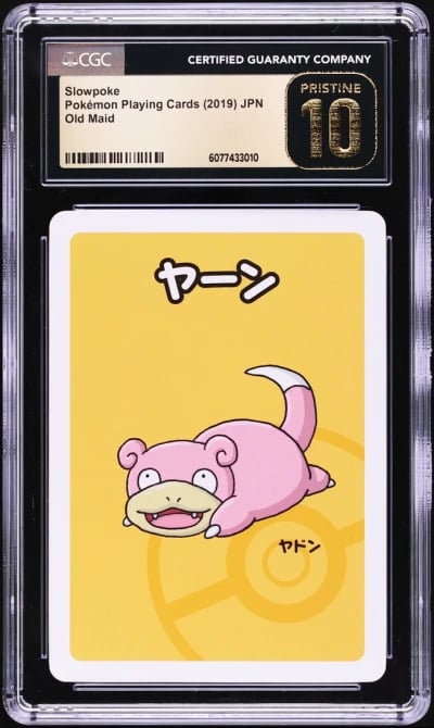 2019 Pokemon Japanese Playing Cards Old Maid Slowpoke CGC 10 PRISTINE