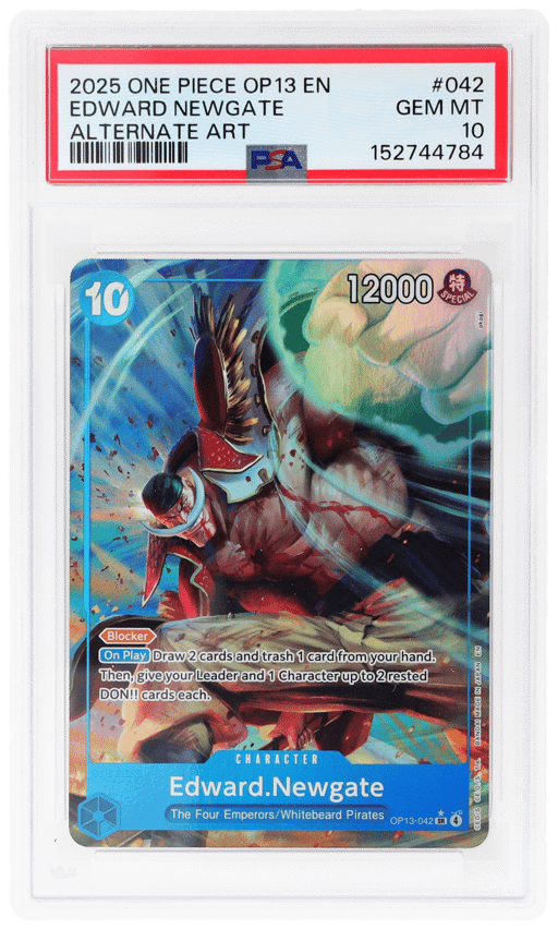 2025 One Piece Carrying On His Will Alternate Art Edward Newgate #OP13042 PSA 10