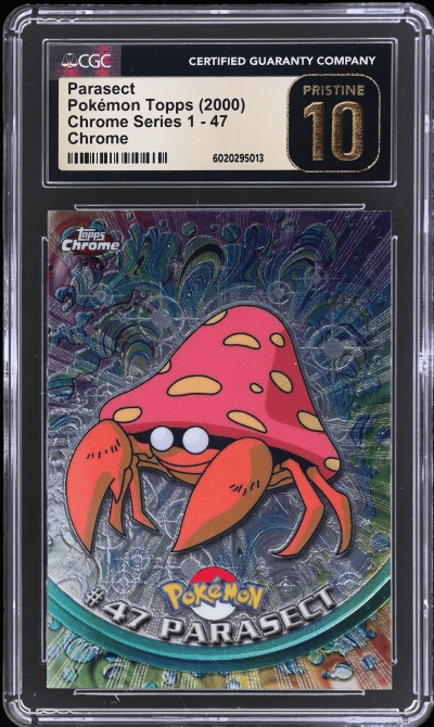 2000 Topps Chrome Pokemon Tv Parasect #47 CGC BL