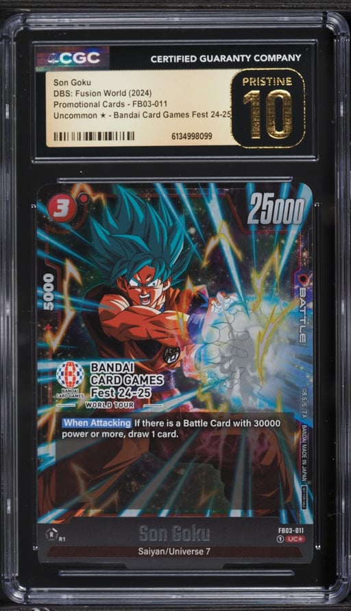 2024 Dragon Ball Super Fusion World Promo Bandai Game Fest '24-'25 Goku CGC 10 PRISTINE