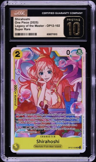 2025 One Piece Legacy Of The Master Shirahoshi #OP12-102 CGC 10 PRISTINE