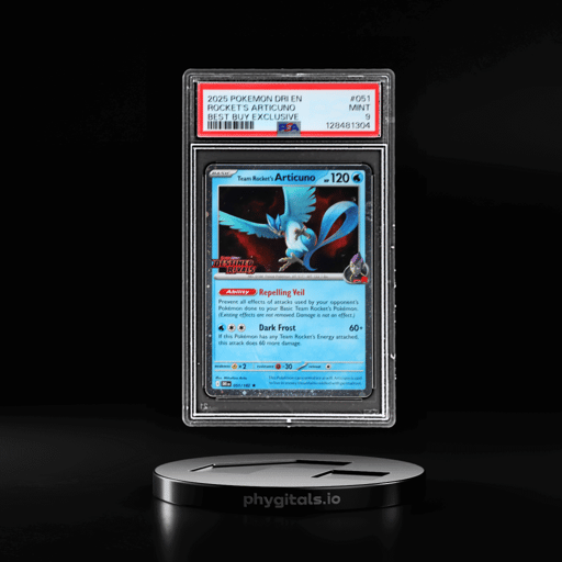 2025 Pokemon Scarlet and Violet Destined Rivals Best Buy Exclusive Team Rocket's Articuno #051 PSA 9