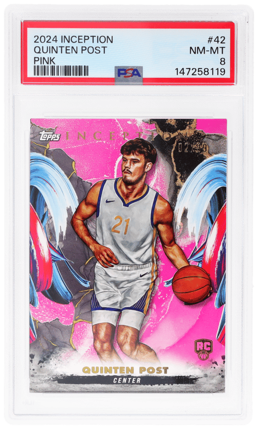 2024 Topps Inception Pink Quinten Post #42 2/99 PSA 8