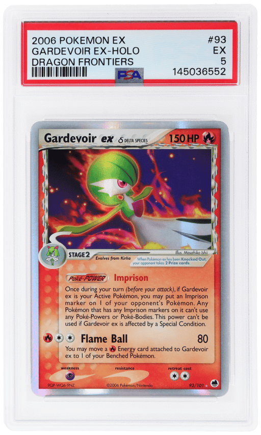 2006 Pokemon Ex Dragon Frontiers Holo Gardevoir Ex #93 PSA 5