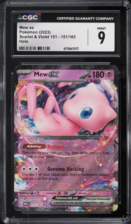 2023 Pokemon Scarlet & Violet 151 Holo Mew Ex #151 CGC 9 MINT