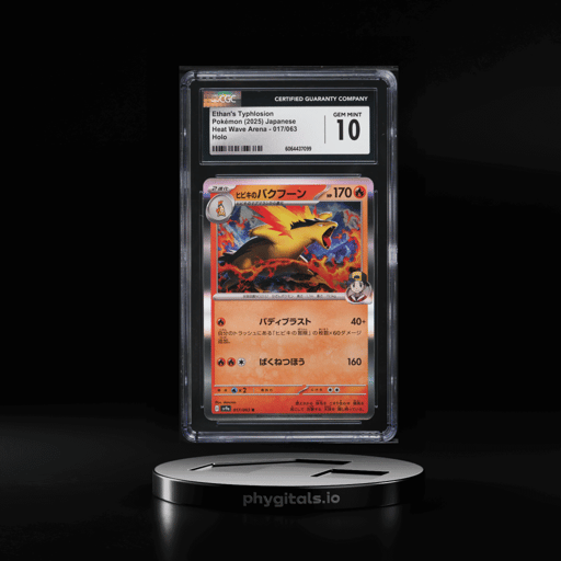 2025 Pokemon Japanese SV Heat Wave Arena Holo Ethan's Typhlosion #17 CGC 10 GEM