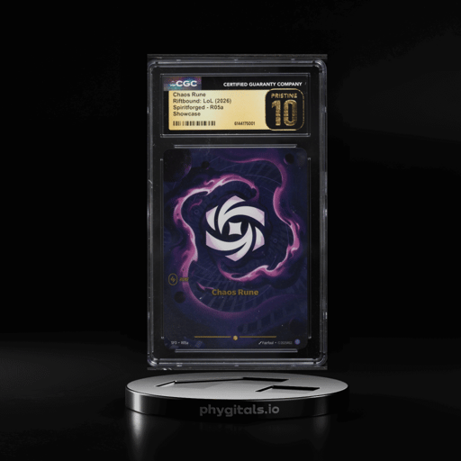 2026 Riftbound League Of Legends Spiritforged Chaos Rune #R05a CGC 10 PRISTINE