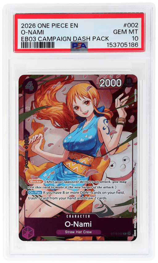 2026 One Piece Promo Heroines Campaign Dash Pack O-Nami #ST18002 PSA 10