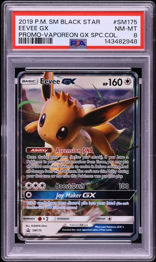2019 Pokemon Sun & Moon Promo Special Collection Eevee GX #SM175 PSA 8 NM-MT