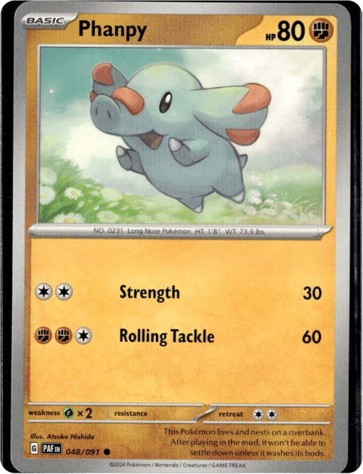 2024 Phanpy #48 Paldean Fates