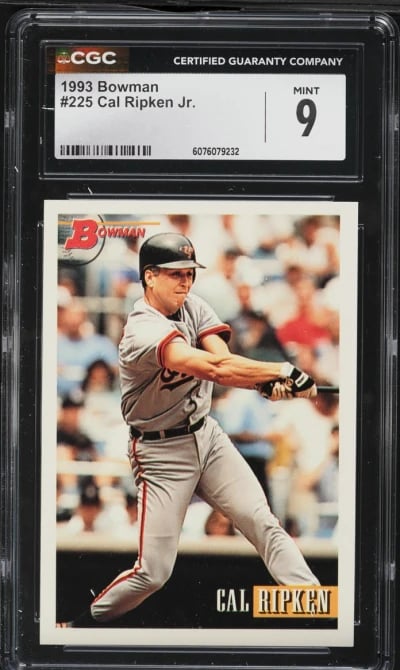 1993 Bowman Cal Ripken Jr. #225 CGC 9 MINT