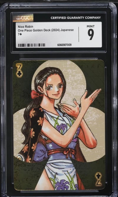2024 One Piece Japanese Playing Cards Golden Deck Nico Robin CGC 9 MINT