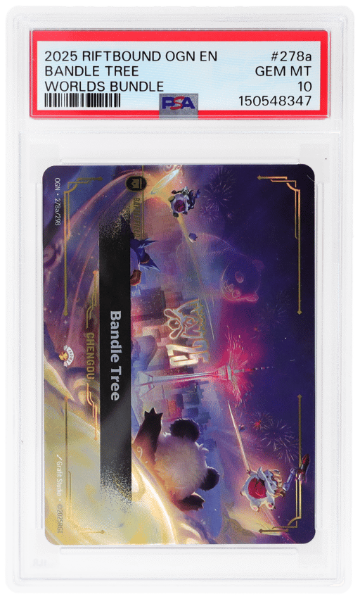 2025 League of Legends Riftbound Worlds Bundle Chengdu Bandle Tree #278a PSA 10