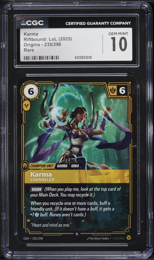 2025 Riftbound: LoL Origins Karma #235 CGC 10 GEM MINT