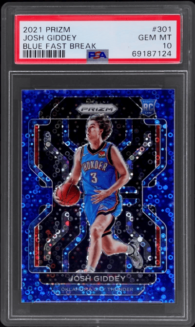 2021 Panini Prizm Fast Break Blu