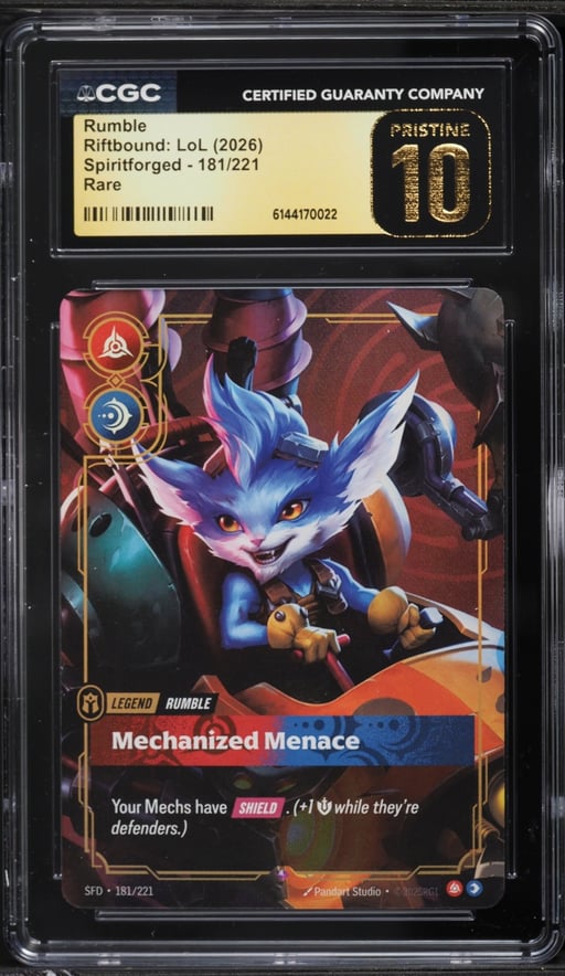 2026 Riftbound League Of Legends Spiritforged Rumble #181 CGC 10 PRISTINE