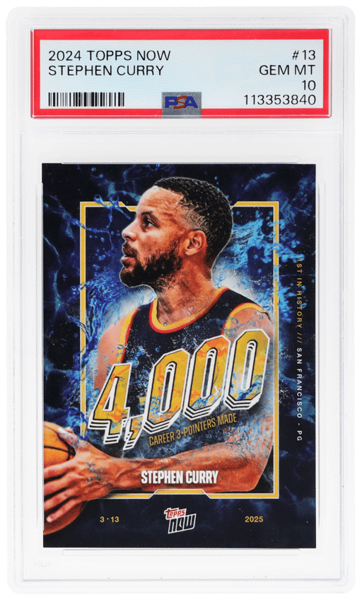 2024 Topps Now Stephen Curry #13 PSA 10