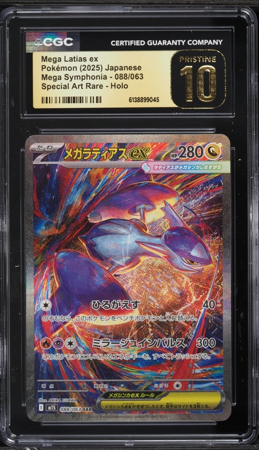 2025 Pokemon Japanese Mega Symphonia SAR Mega Latias Ex #88 CGC 10 PRISTINE