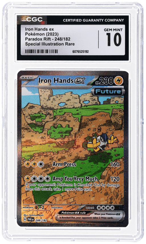 2023 Pokemon Scarlet and Violet Paradox Rift Special Illustration Rare Iron Hands Ex #248 CGC 10