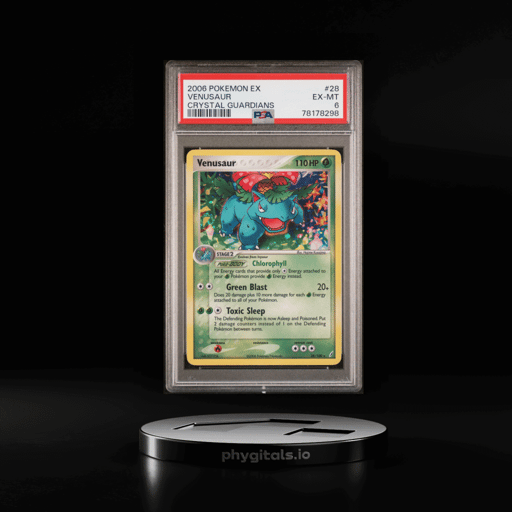 2006 POKEMON EX CRYSTAL GUARDIANS #28 VENUSAUR PSA 6