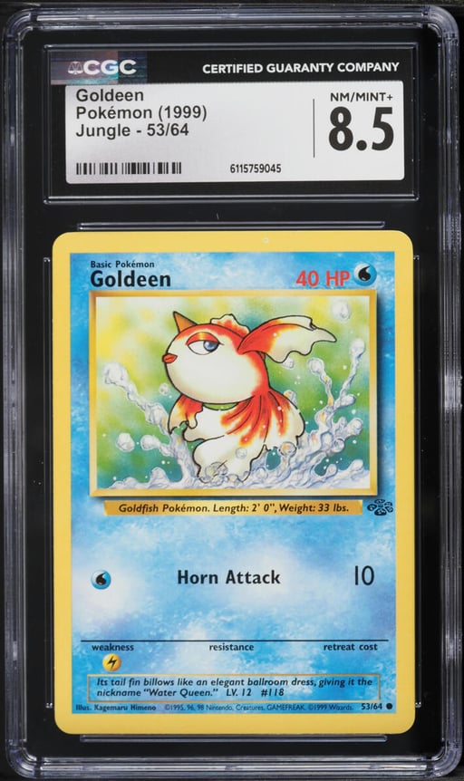 1999 Pokemon Jungle Goldeen #53 CGC 8.5 NM-MT+