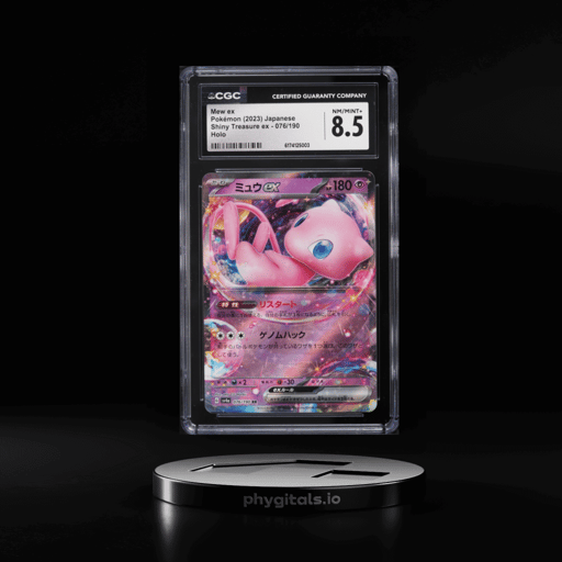 2023 Pokemon Japanese Scarlet & Violet Shiny Treasure ex Holo Mew EX #76 CGC 8.5 NM-MT+