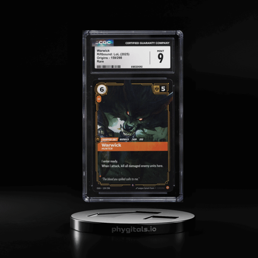 2025 Riftbound League Of Legends LOL Origins Warwick #159 CGC 9 MINT