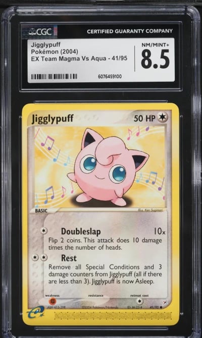 2004 Pokemon EX Team Magma Vs Aqua Jigglypuff #41 CGC 8.5 NM-MT+