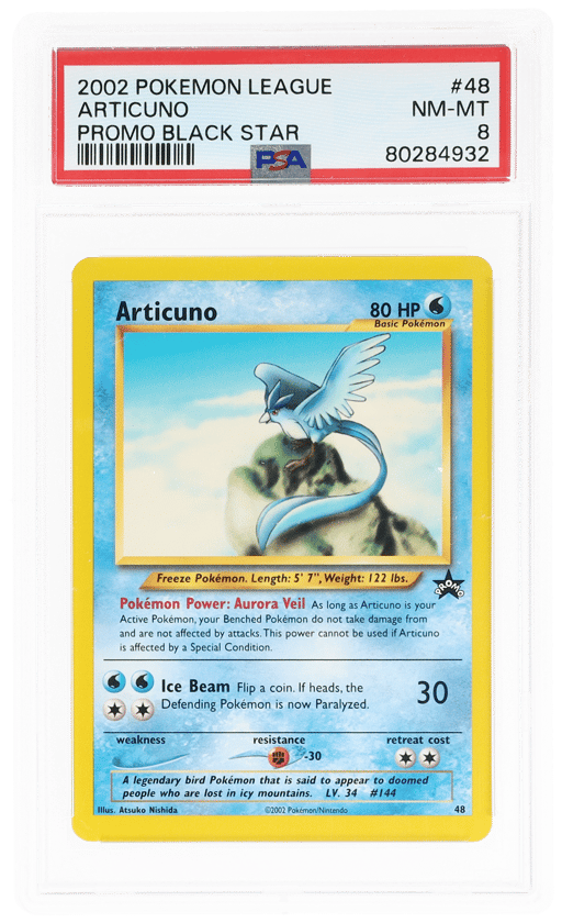 1999 Pokemon Promo Pokemon League Articuno #48 PSA 8