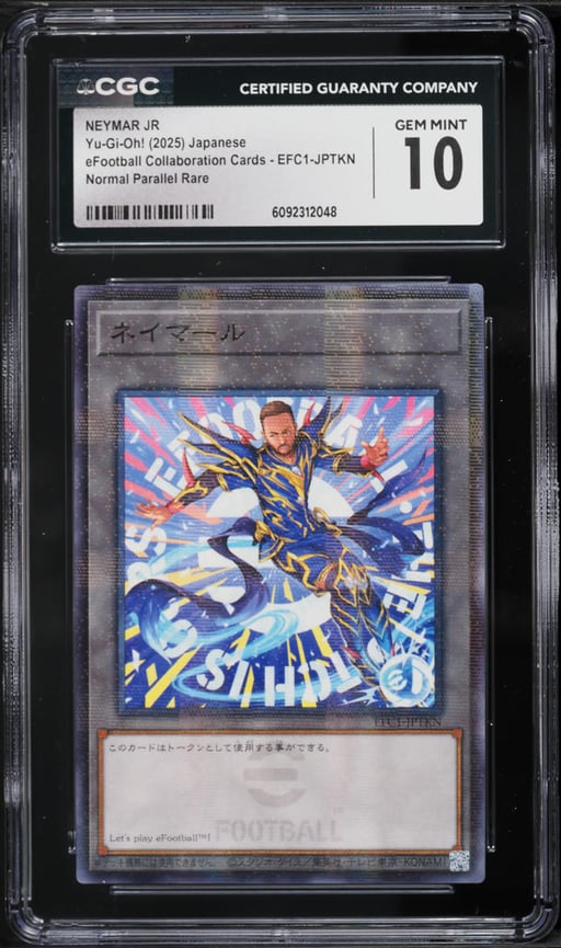 2025 Yu-Gi-Oh! Japanese eFootball Collaboration Cards NEYMAR JR #EFC1-JPTKN CGC 10 GEM MINT