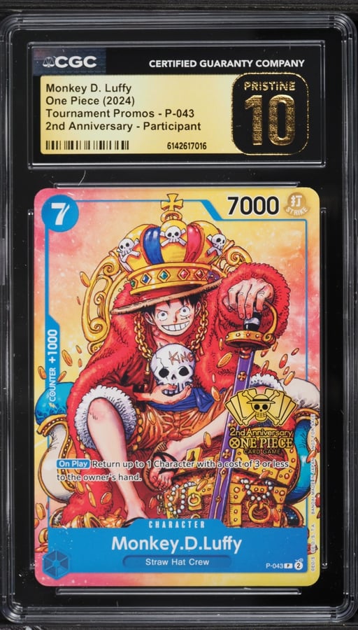 2024 One Piece Promo 2nd Anniversary Participant Monkey D. Luffy #P-043 CGC 10 PRISTINE