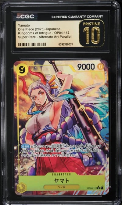 2023 One Piece Japanese Kingdoms Of Intrigue Alt Art Yamato #OP04-112 CGC 10 PRISTINE