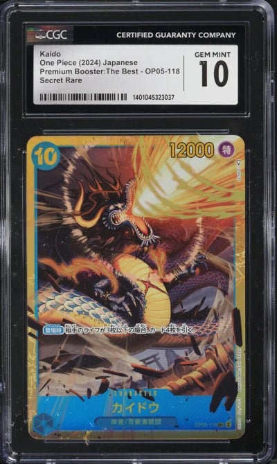 2024 One Piece Japanese Premium The Best Kaido #OP05-118 CGC 10 GEM MINT