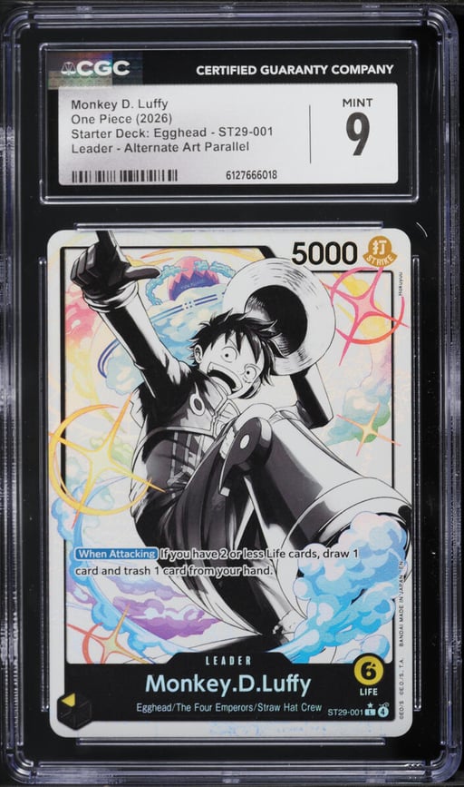 2026 One Piece Japanese Starter Deck Egghead Leader Monkey D. Luffy #ST29-001 CGC 9 MINT