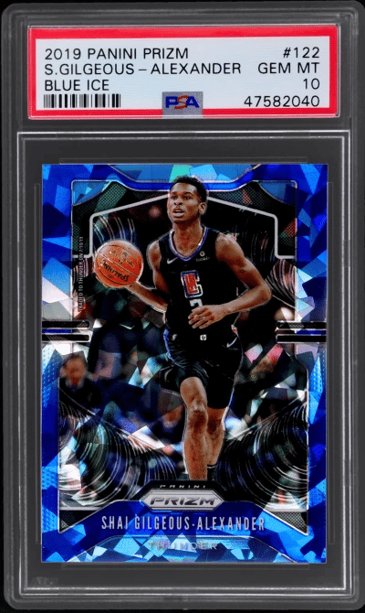 2019 Panini Prizm Blue Ice Prizm