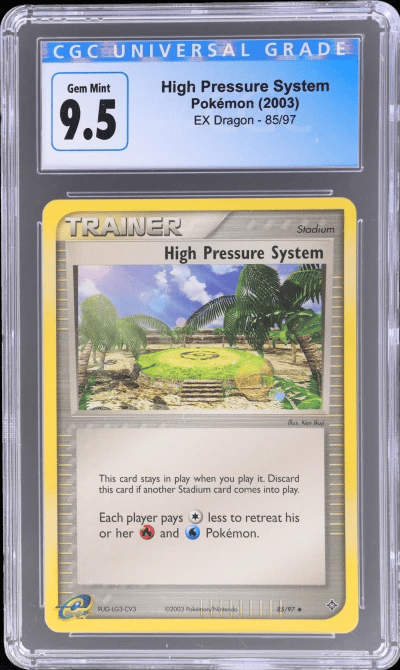 2003 Pokemon Ex Dragon High Pressure System #85 CGC 9.5