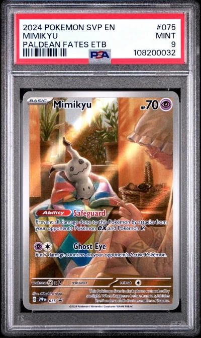 2024 POKEMON SVP EN-SV BLACK STAR PROMO #075 MIMIKYU PSA 9