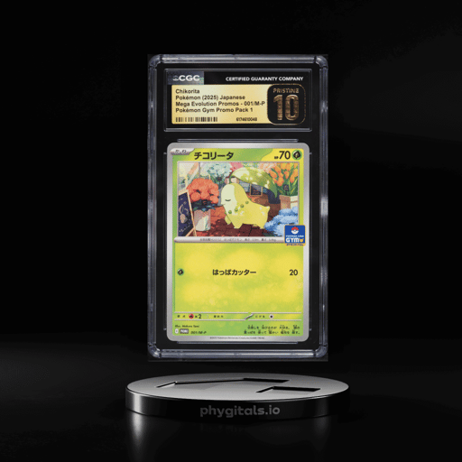 2025 Pokemon Japanese Mega Evolution Promos Gym Pack 1 Chikorita #001 CGC 10 PRISTINE