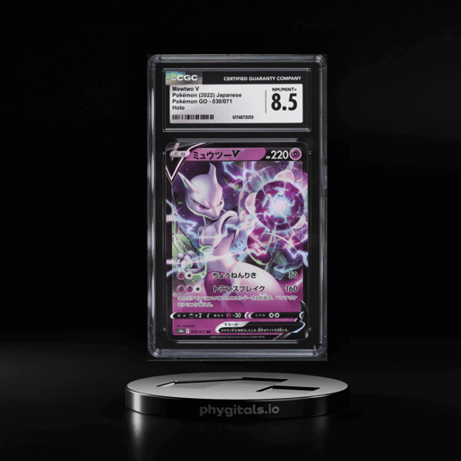 2022 Pokemon Japanese Sword & Shield GO Holo Mewtwo V #30 CGC 8.5 NM-MT+