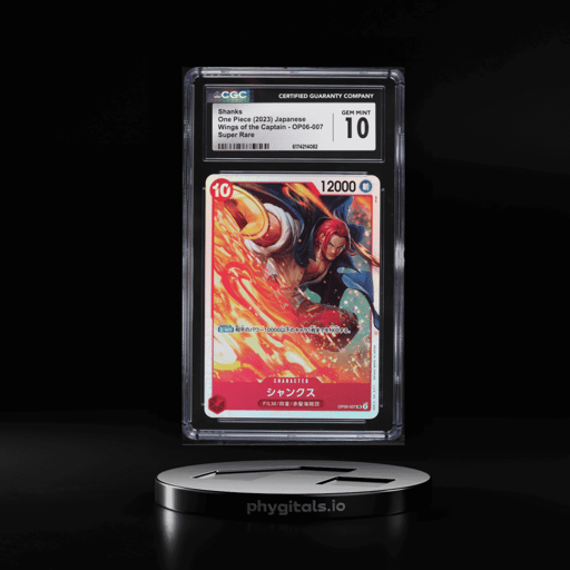 2023 One Piece Japanese Wings Of The Captain SR Shanks #OP06-007 CGC 10 GEM MINT
