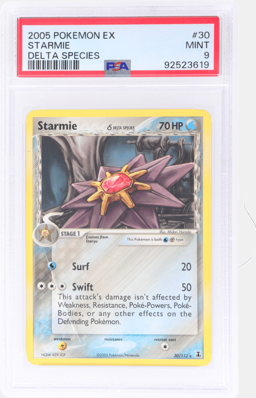 2005 Pokemon Ex Delta Species Starmie #30 PSA 9