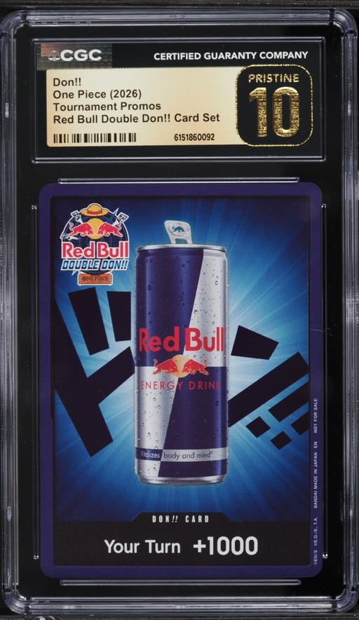 2026 One Piece Tournament Promo Red Bull Double Don!! CGC 10 PRISTINE