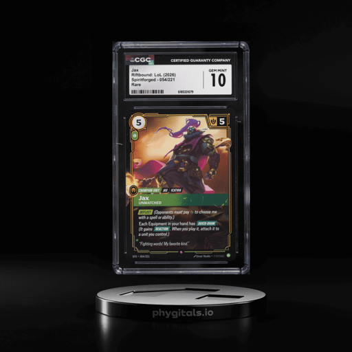 2026 Riftbound League Of Legends LoL Spiritforged Jax #54 CGC 10 GEM MINT