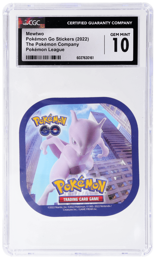 2022 Pokemon Go Sticker Pokemon League Mewtwo # CGC 10