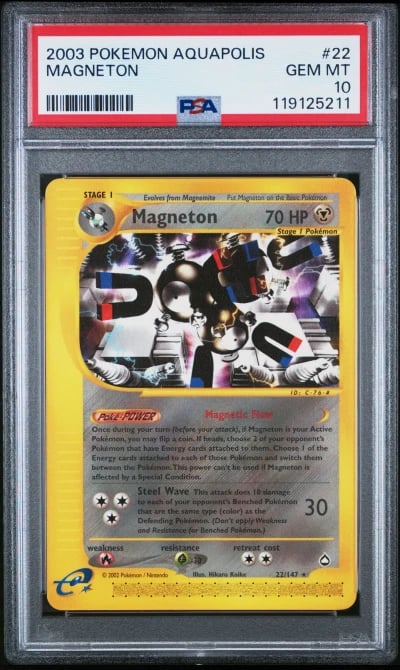 2003 POKEMON AQUAPOLIS #22 MAGNE