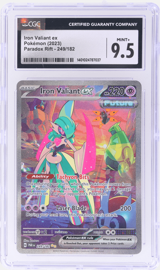 2023 Pokemon Scarlet and Violet Paradox Rift Special Illustration Rare Iron Valiant Ex #249 CGC 9.5
