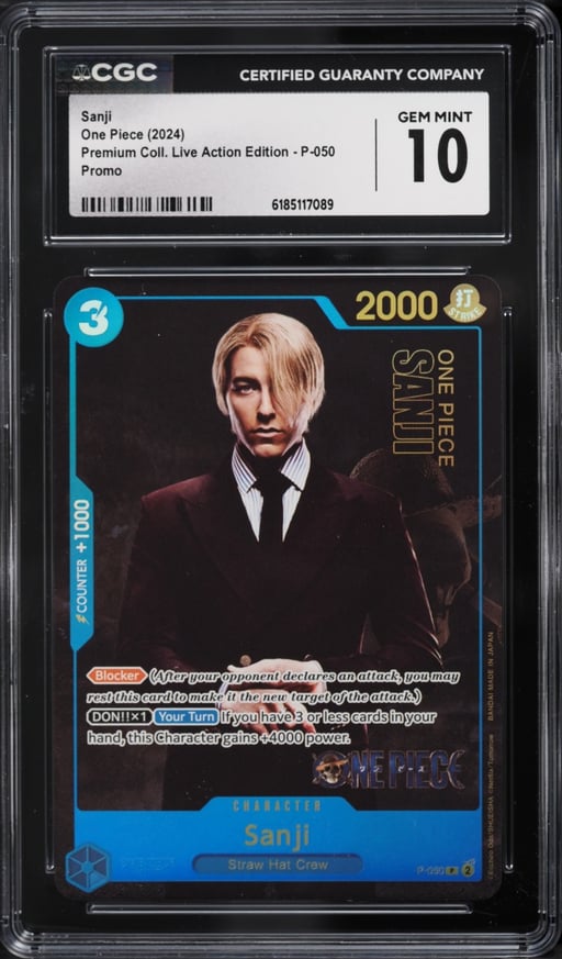 2024 One Piece Promo Premium Live Action Edition Sanji #P-050 CGC 10 GEM MINT
