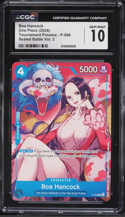 2024 One Piece Tournament Promo Sealed Battle Volume 2 Alt Art Boa Hancock #P-066 CGC 10