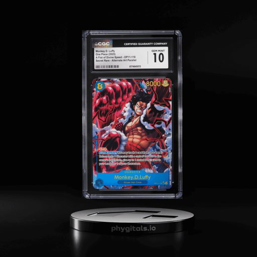 2025 One Piece A Fist Of Divine Speed Alt Art Monkey D. Luffy #OP11-118 CGC 10 GEM MINT