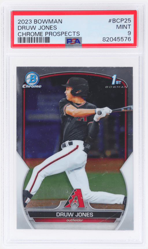 2023 Bowman Chrome Prospect Druw Jones #BCP25 PSA 9